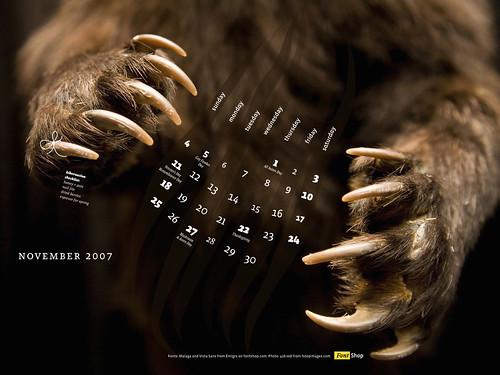 FontShop Calendar - November 2007